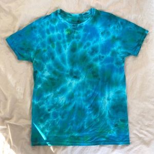 COPY - Tie Dye T-shirt - Blue and green